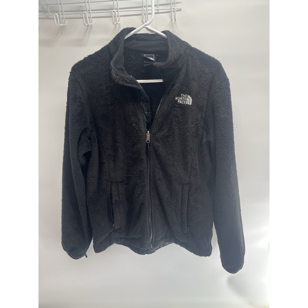 The North Face Jacket Womens Medium M  Black Fleece Full Zip Hiking Preppy Osito